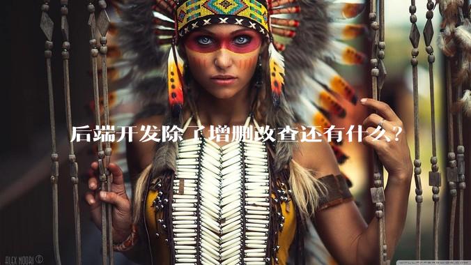 后端开发除了增删改查还有什么?