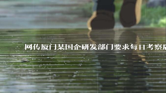 网传厦门某国企研发部门要求每日考察后端 400 行,前端 1000 行代码量,如属实,这个考核合理吗?