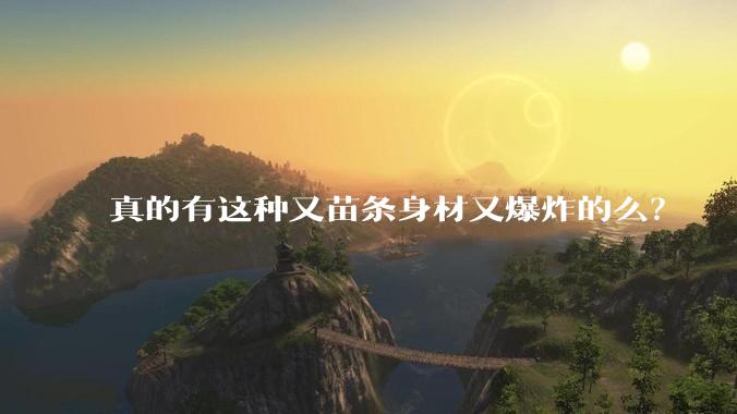 真的有这种又苗条身材又爆炸的么?
