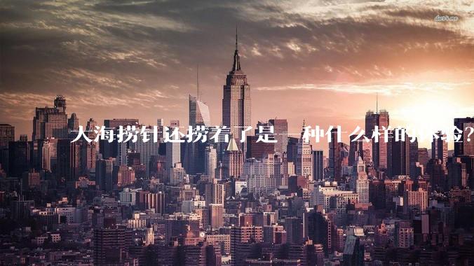 大海捞针还捞着了是一种什么样的体验?