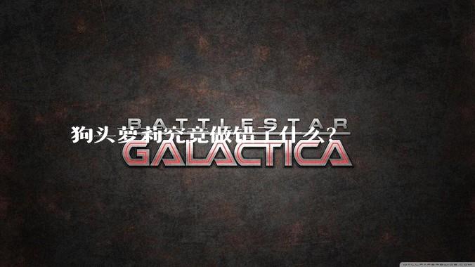 狗头萝莉究竟做错了什么?
