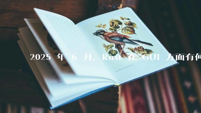 2025 年 6 月,Rust 在 GUI 方面有何大的进展? 你最看好哪个框架?