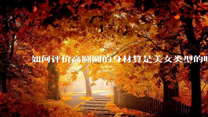 如何评价高圆圆的身材算是美女类型的吗?