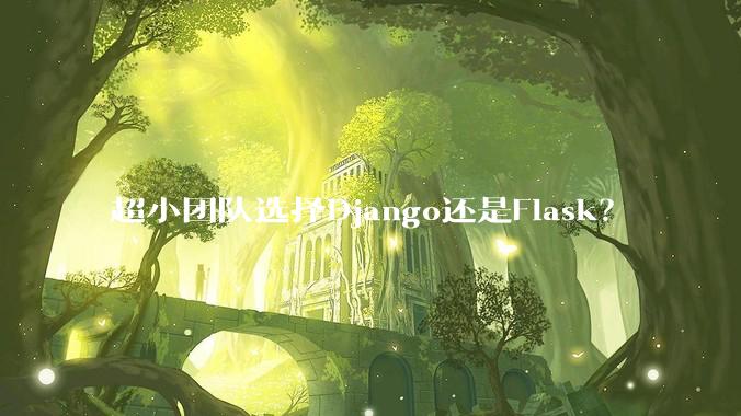 超小团队选择Django还是Flask?