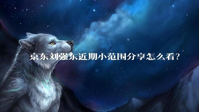 京东刘强东近期小范围分享怎么看?