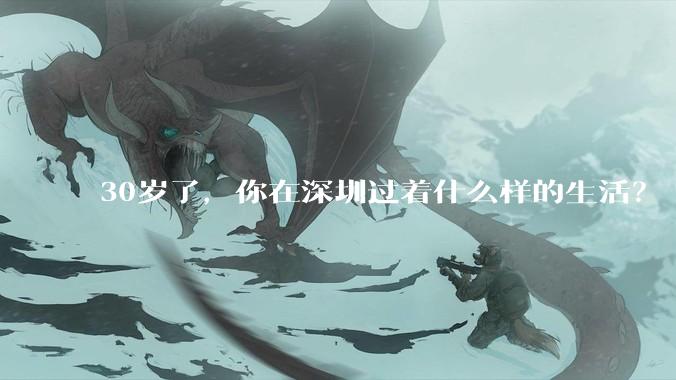 30岁了,你在深圳过着什么样的生活?