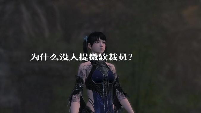 为什么没人提微软裁员?